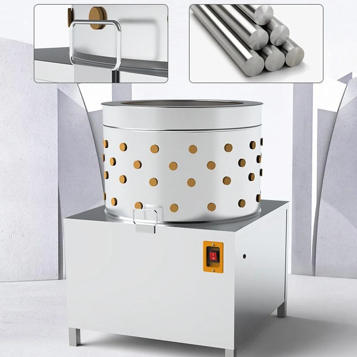 Plumeuse de Poulet Commerciale, Plumeuse À Cailles, Machine À Plumer Électrique, Automatique À Volailles Plumeuse À Petits Oiseaux Machines À Plumer Acier Inoxydable