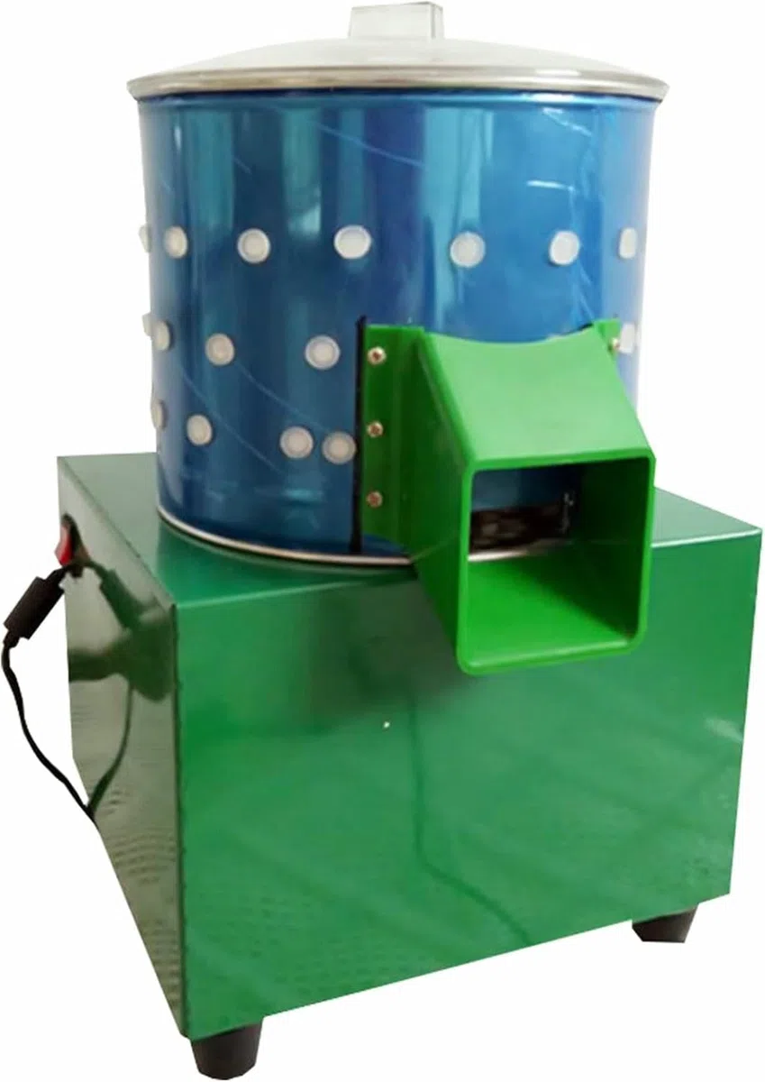 Plumeuse de Poulets, plumeuse de volailles en Acier Inoxydable, plumeuse de cailles, plumeuse de volailles électrique, Plumage Rapide 550 TR/Min